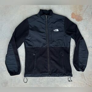North Face Womens Jacket Medium Black White Fleece Outdoor Hiking